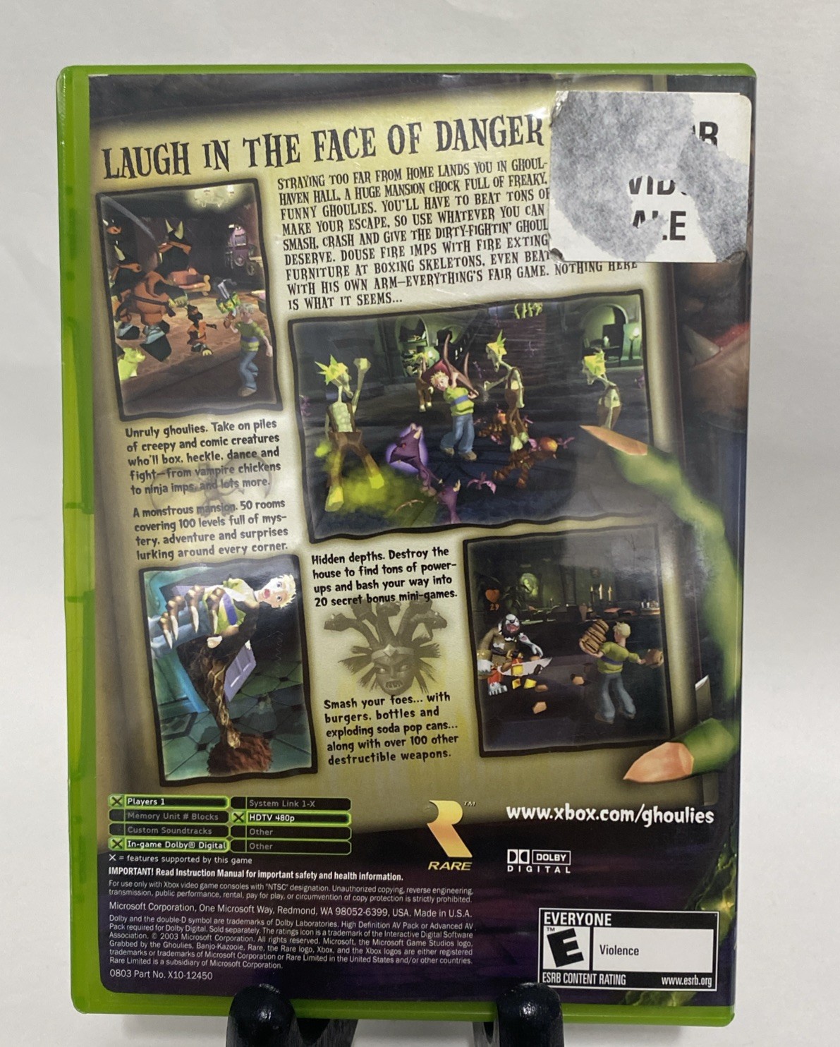 Grabbed by the Ghoulies (Microsoft Xbox, 2003) Complete CIB