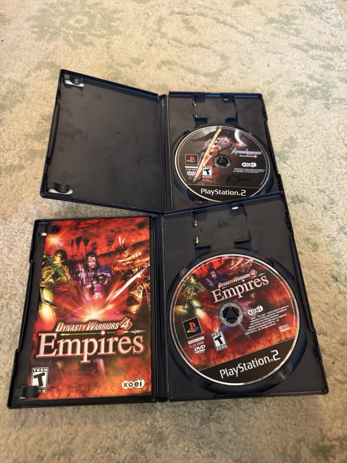 Koei Dynasty Warriors 4: X-Treme Legends + Empires PS2 On Reg Card Tested Works