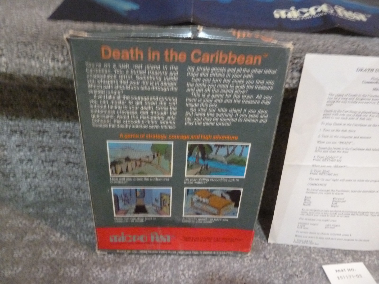 1983 Death in the Caribbean Commodore 64 Disk Complete RARE vintage game