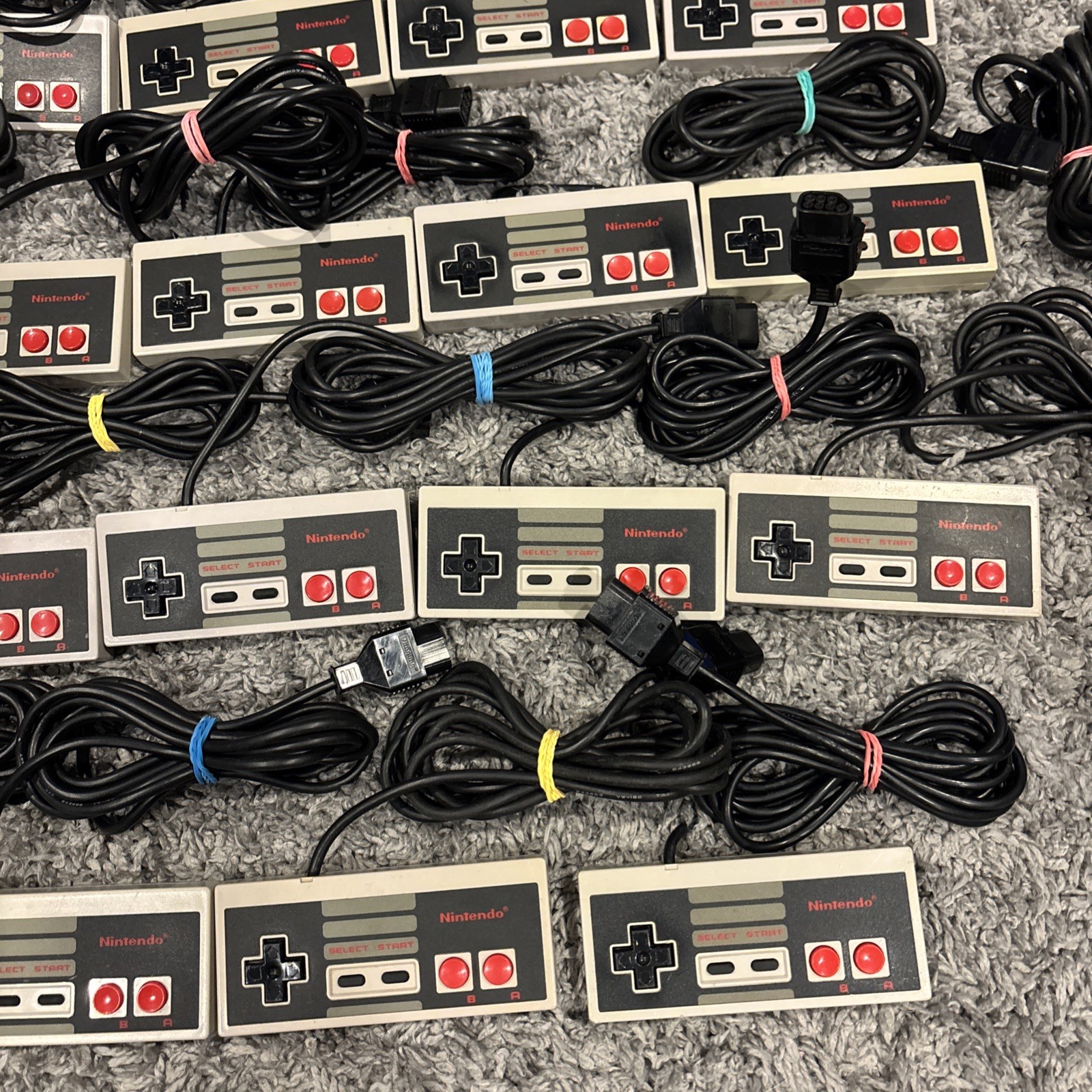 Nintendo NES – Lot of 2 OEM Authentic Controllers NES-004 – Refurbished, VG