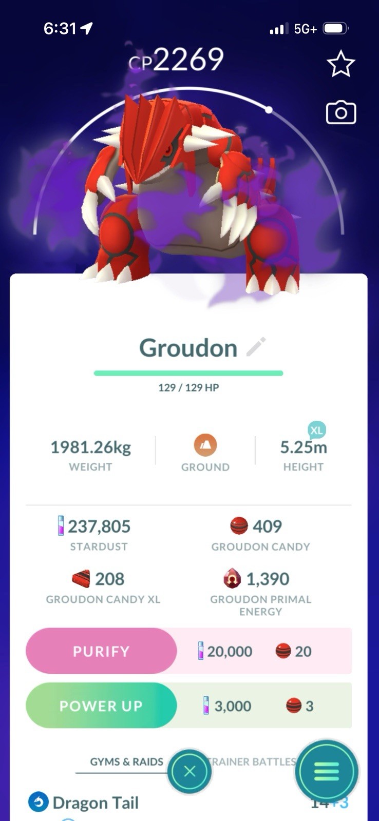 Pokémon GO Shadow Groudon Digital Item – Pokémon GO Product Line, Pokémon Series