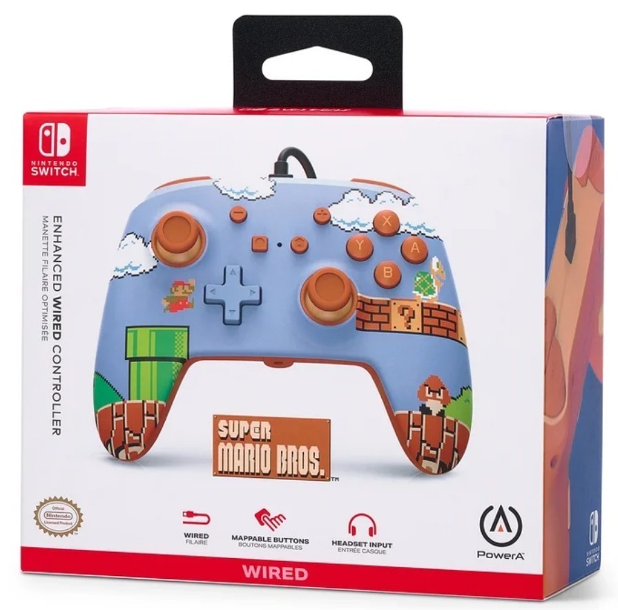 PowerA Enhanced Wired Controller for Nintendo Switch – Super Mario Bros Edition
