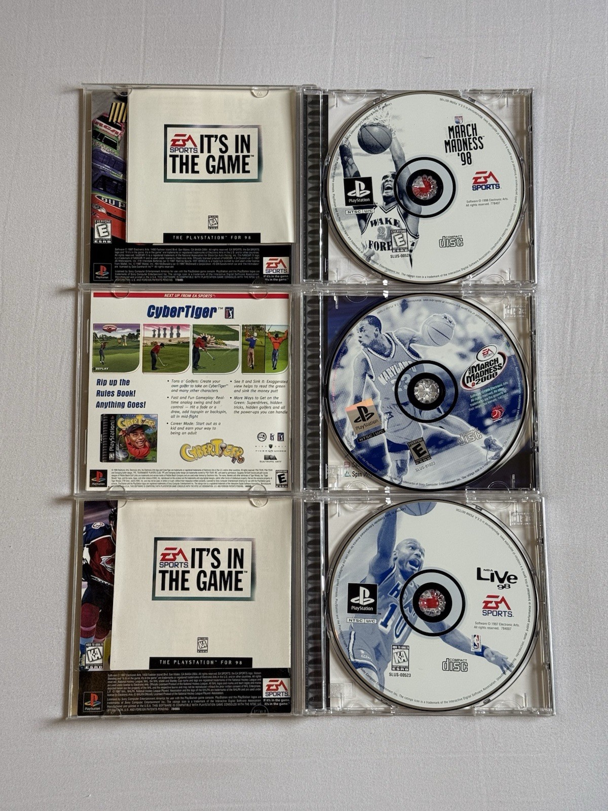Sony PlayStation 1 Basketball Game Lot of 3