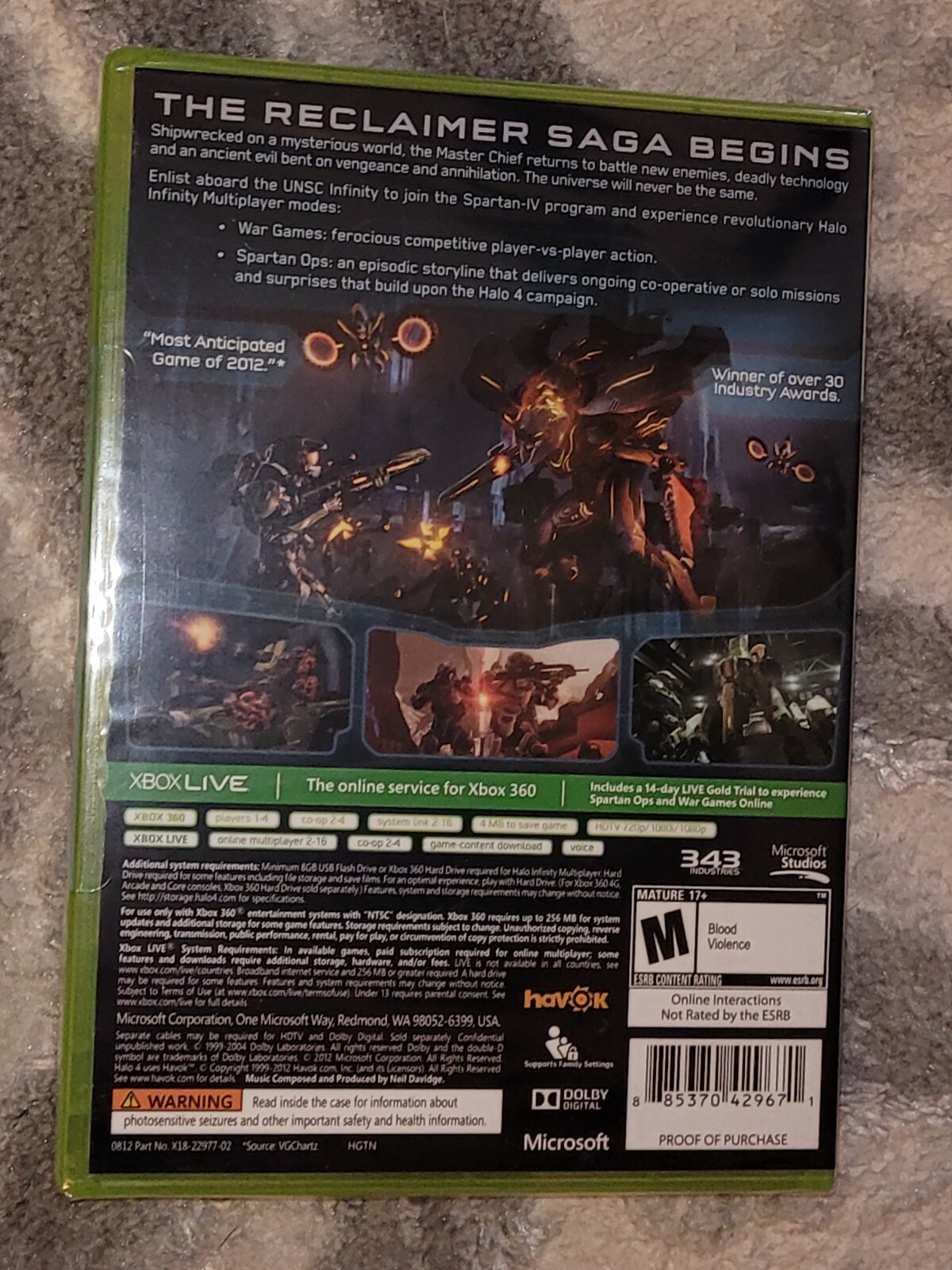 Brand NEW Halo 4 (Xbox 360, 2012) Shooter FACTORY SEALED FREE SHIPPING USA