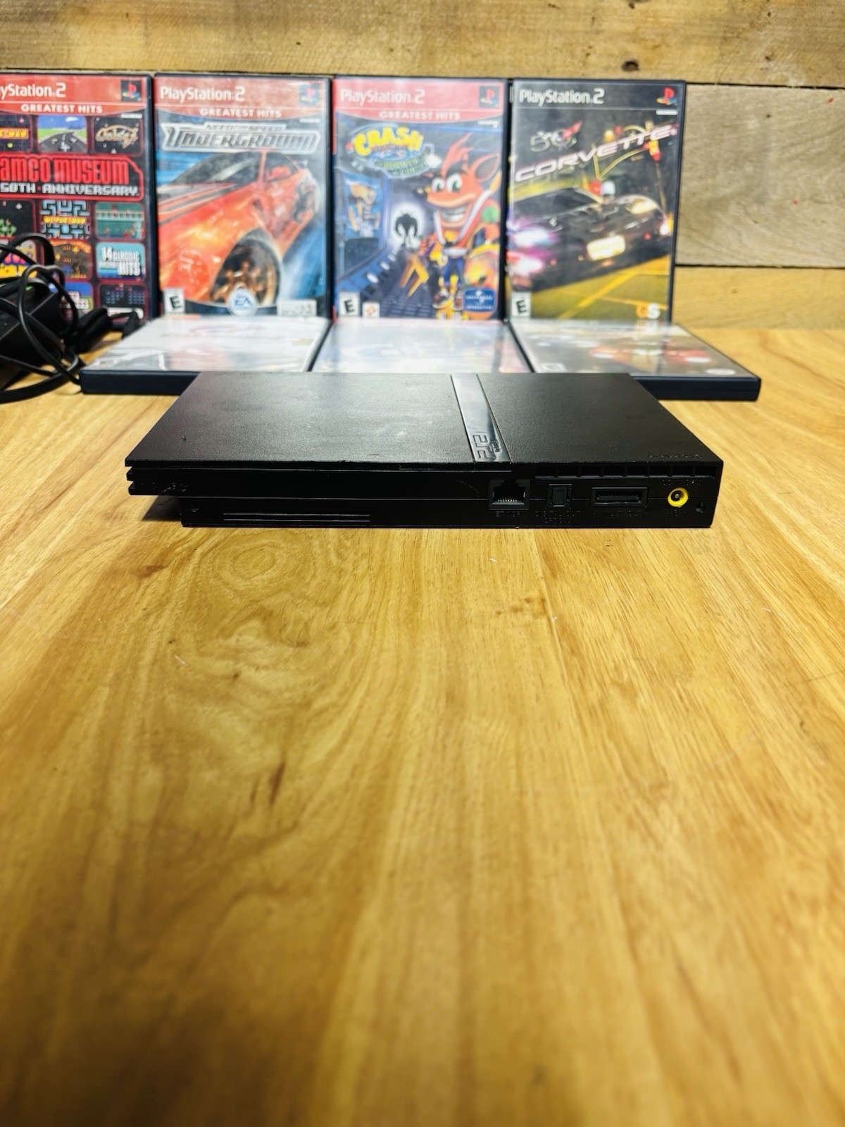 Sony PlayStation 2 Slim PS2 Black Console Gaming System Bundle SCPH-75001 Teste