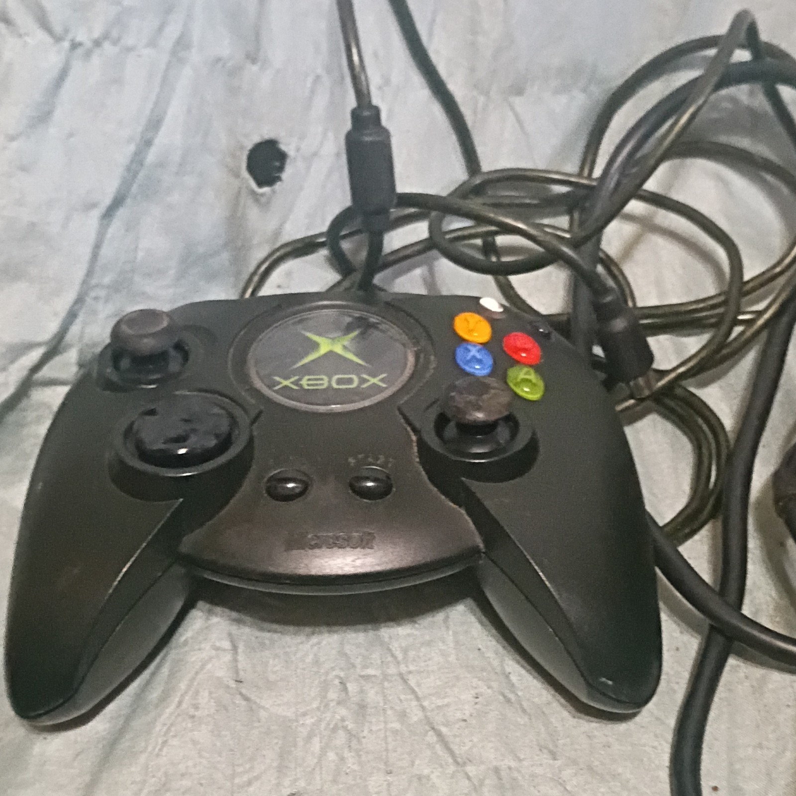 Microsoft Xbox Console Black 2002 Blu-Ray Compatible 2 Controllers Buffy Game