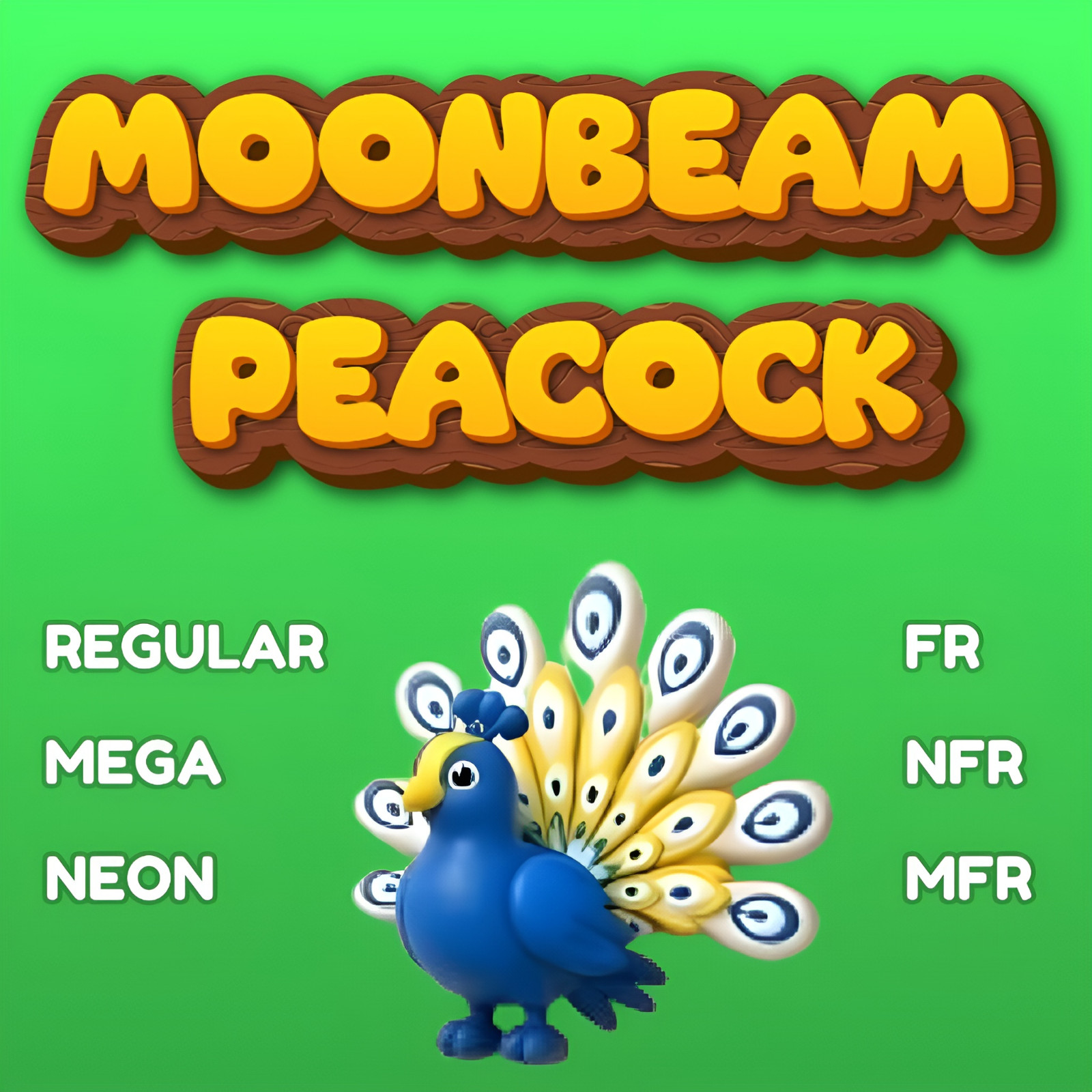 Adopt Top Pick 🌟Moonbeam Peacock 🌟Regular | Mega | Neon 🌟Cheap🌟Fast Delivery
