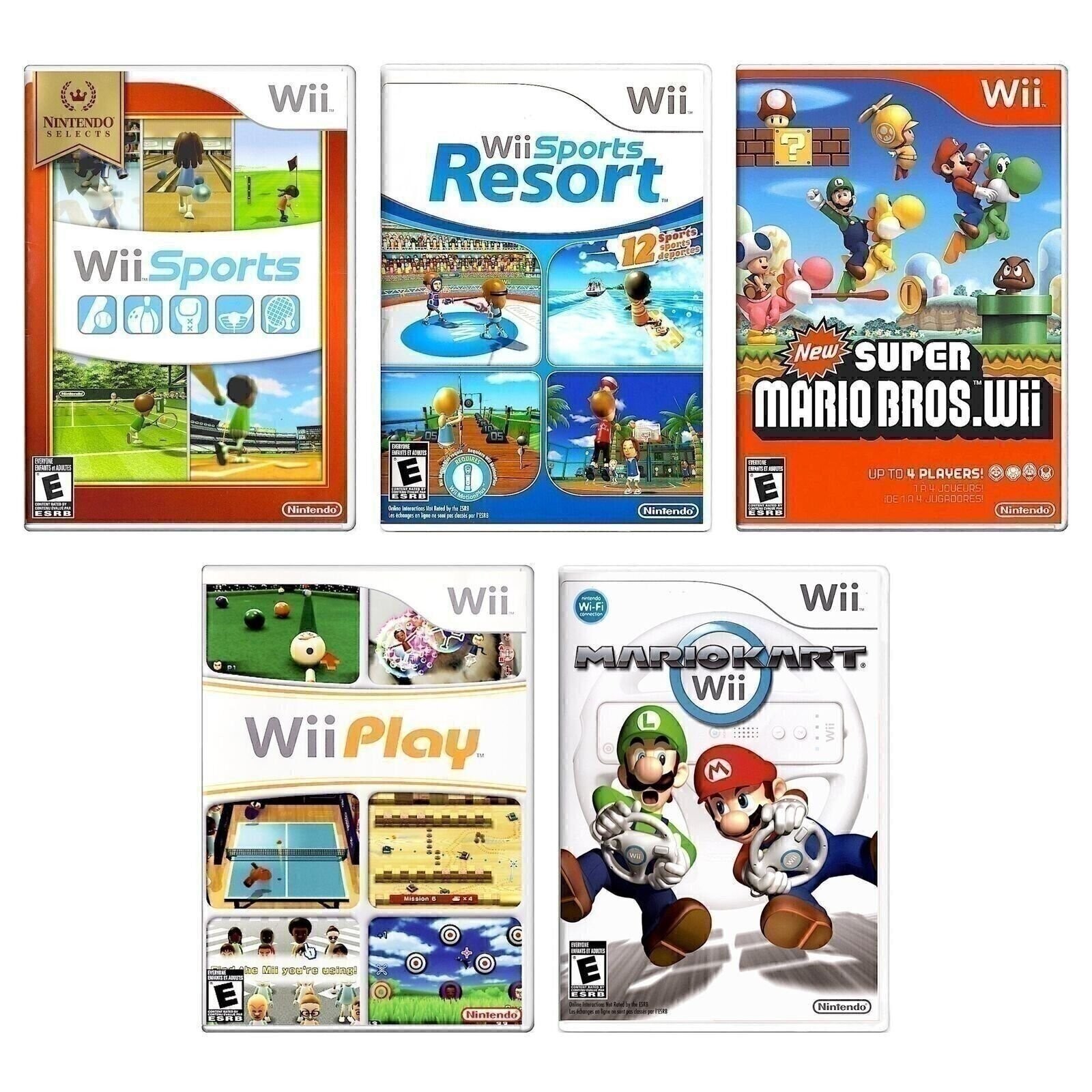 Wii Sports (2006) + Choose Sports Resort Mario Kart & More! Pristine & Authentic