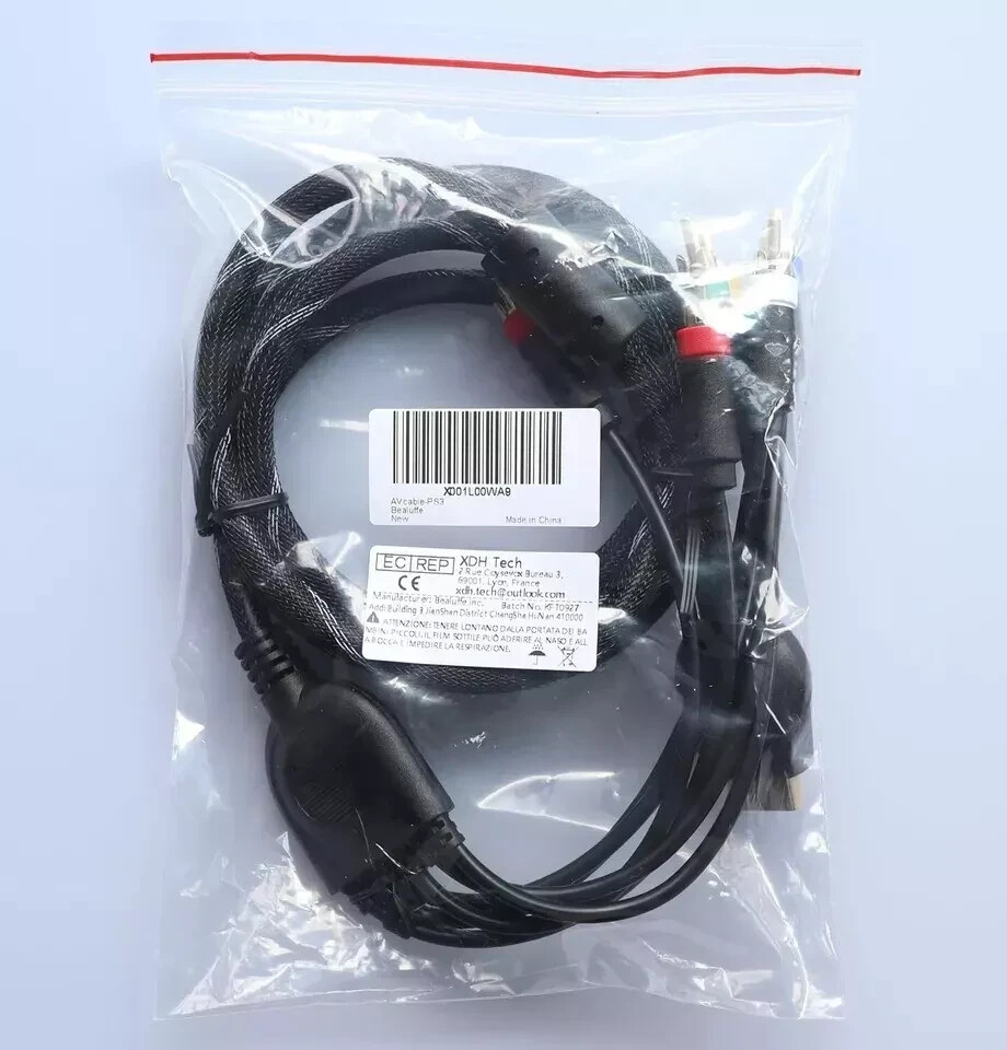 PlayStation 2/3 PS2/PS3Component Video Cable Premium YPbPr Brand new