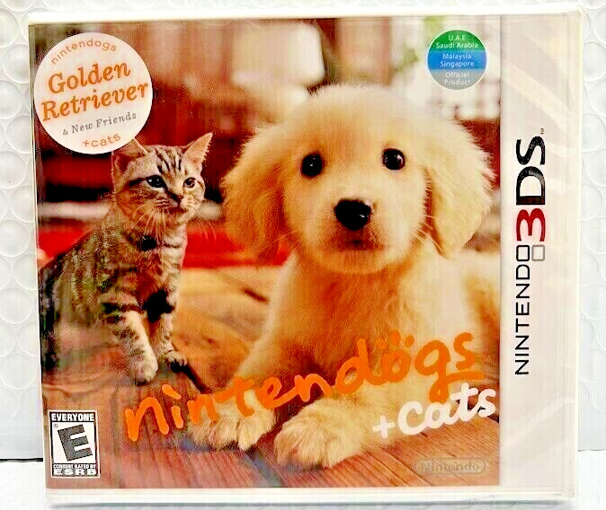 Nintendogs + Cats: Golden Retriever & New Friends 3DS Brand New Game (Pet Sim)