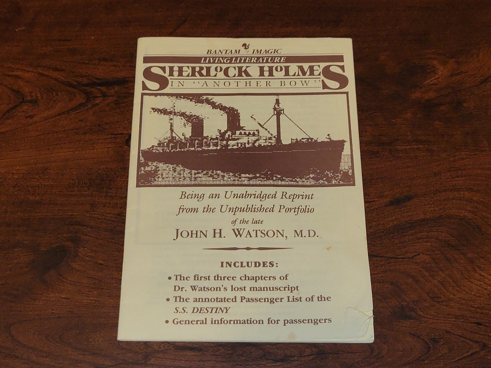 Sherlock Holmes in Another Bow IBM PC — Disk, Box, Manual, Map, & Warranty Card