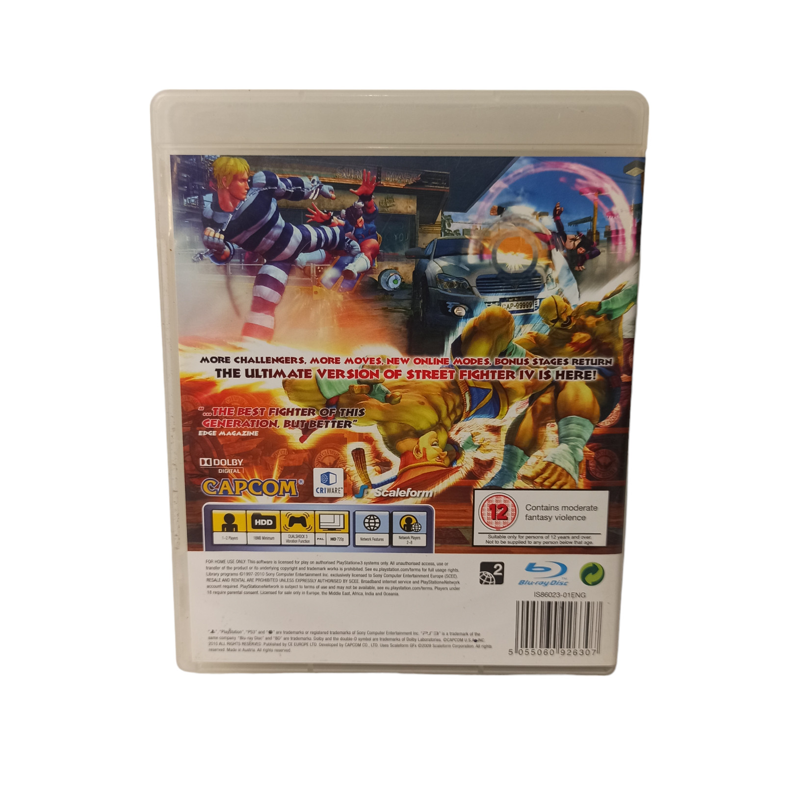 PlayStation 3 PS3 Video Game Super Street Fighter IV 4 Action Fighter Adventure