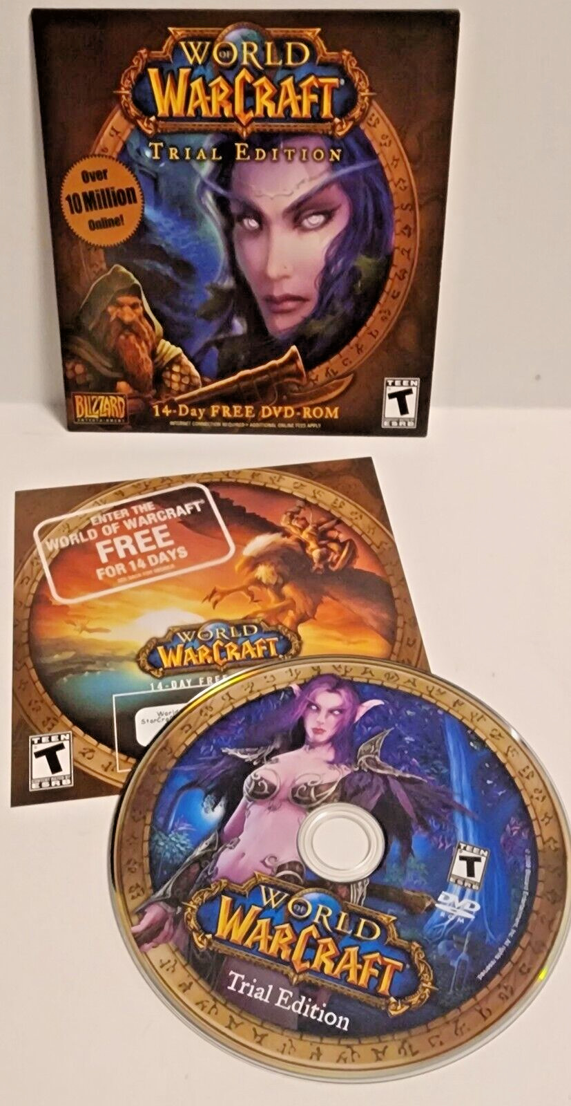 World of Warcraft Trial Edition PC Video Games Blizzard 14 Day Free DVD ROM WOW