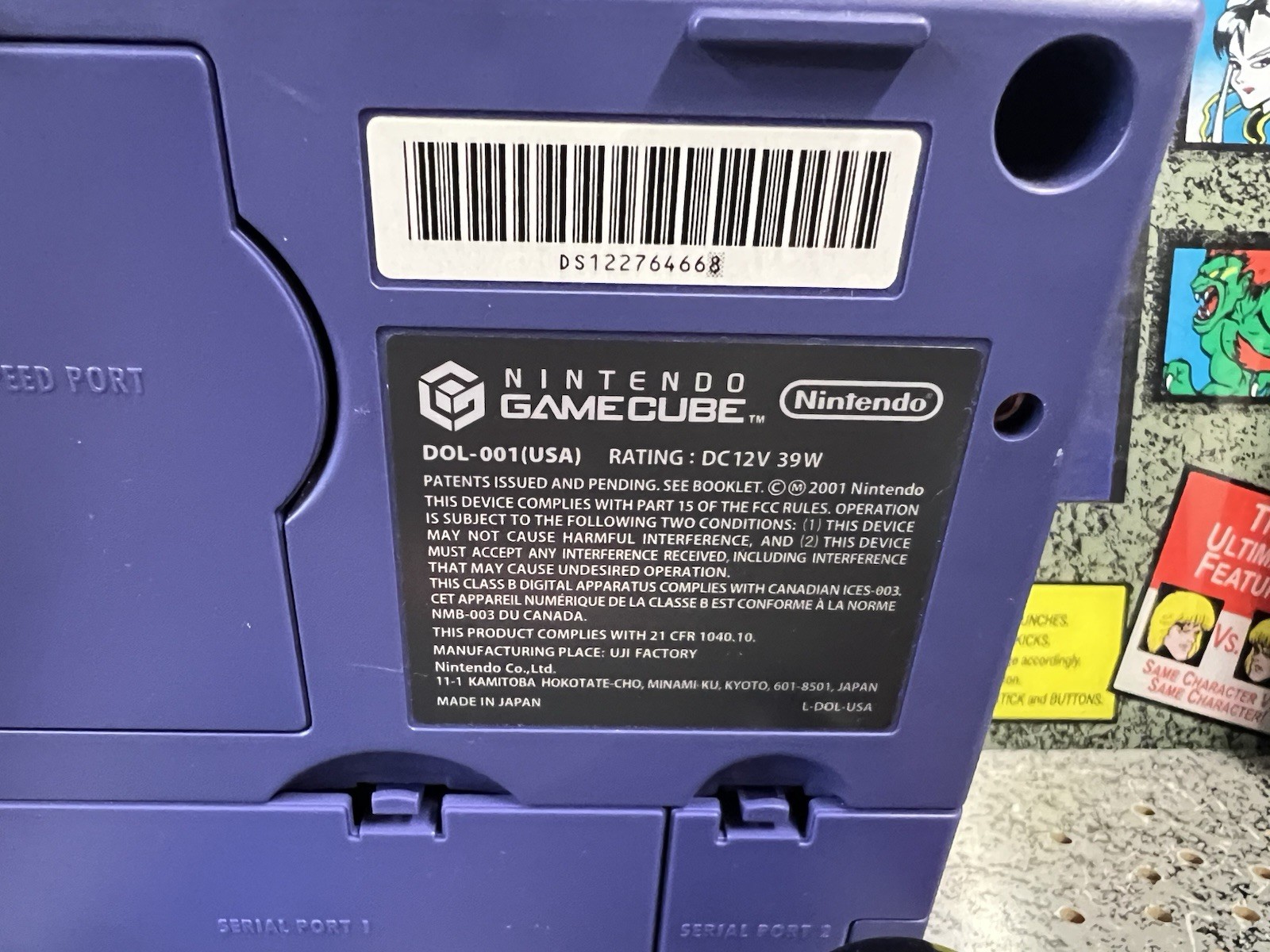 2002 Nintendo Heineken GameCube Indigo Purple Console Limited to 50 Promo