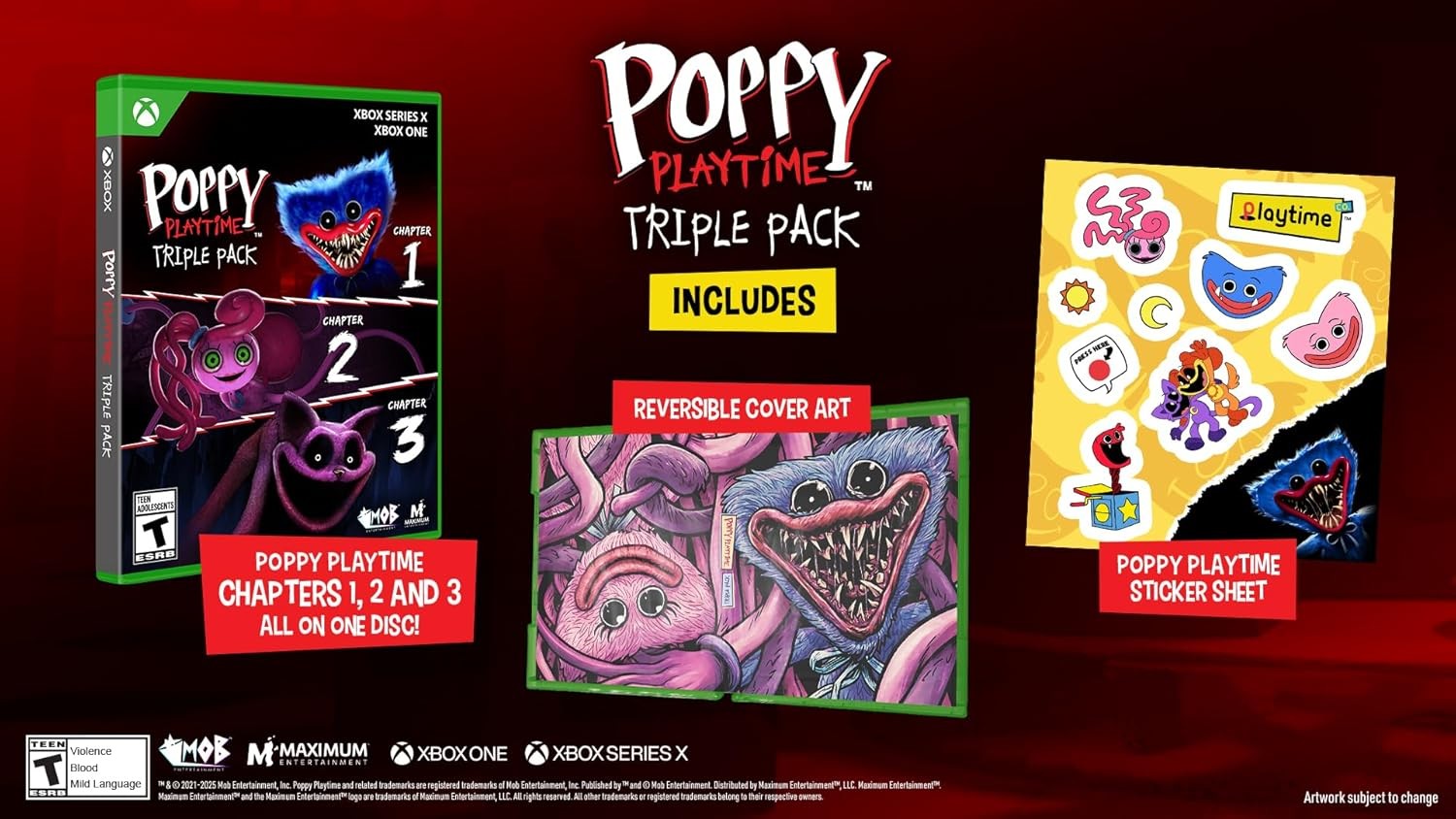 Poppy Playtime Triple Pack Xbox Seriex X Xbox One (Microsoft Xbox Series X S)