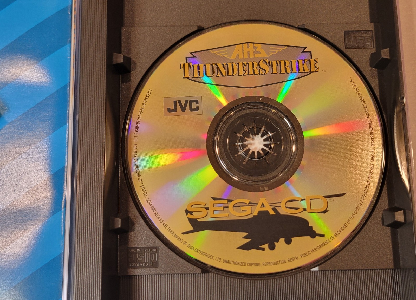 1993 AH-3 Thunderstrike Sega CD Video Game Complete w/ Box & Manual CIB Tested