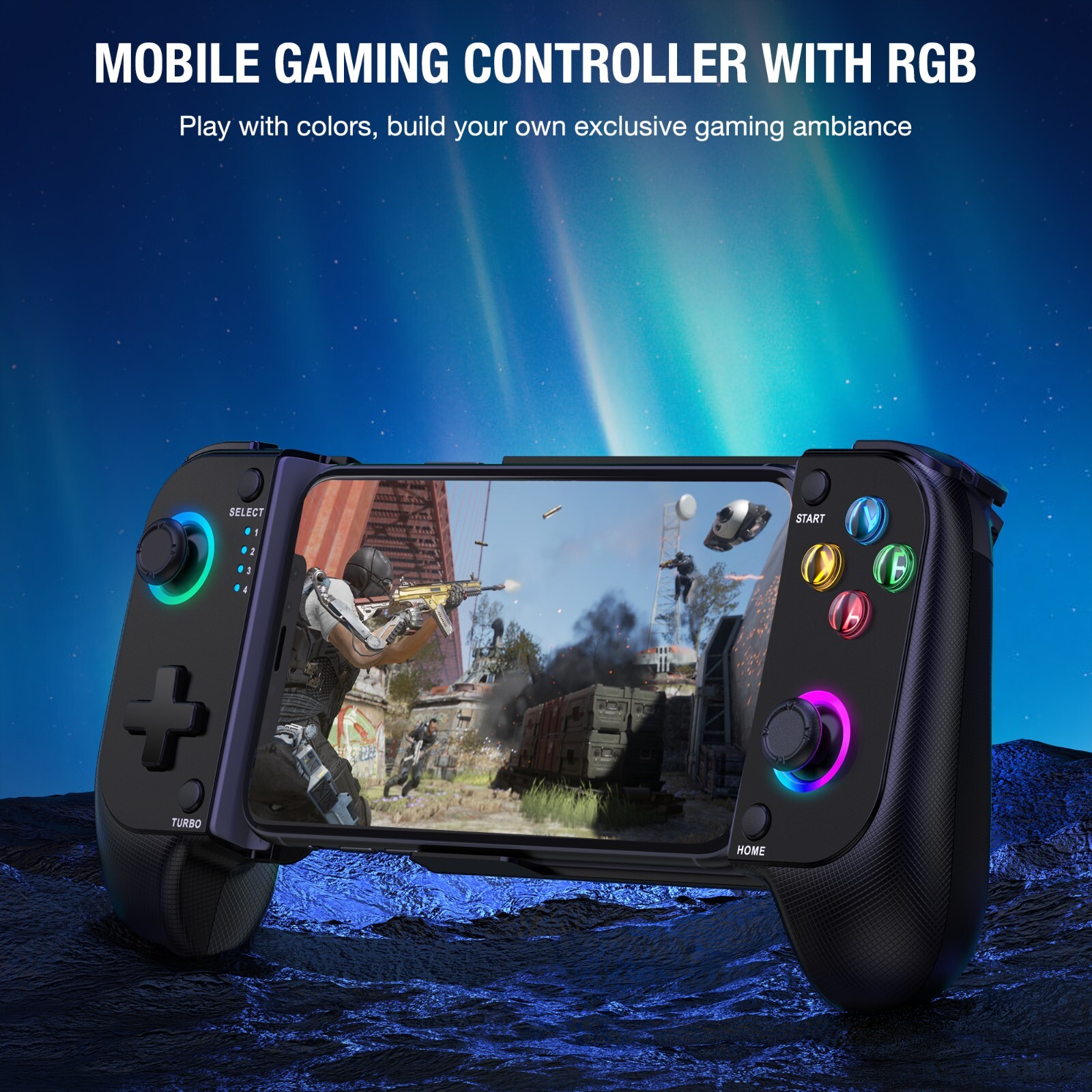 Wireless Phone Controller for iOS,Mobile Gaming Controller for iPhone/Android