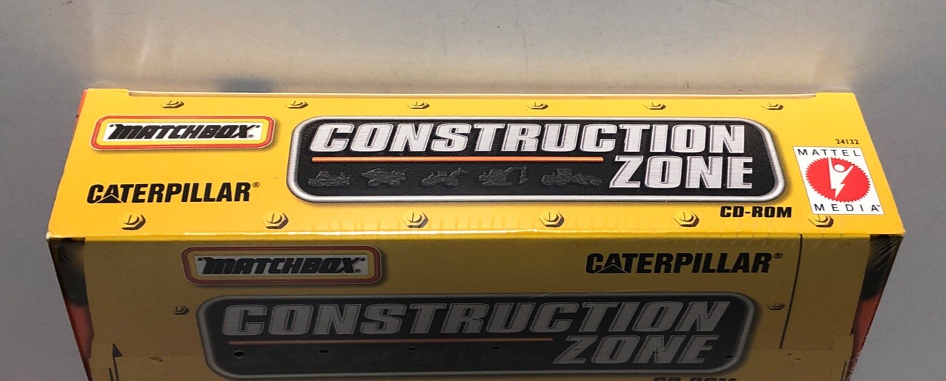 MATCHBOX CATERPILLAR CONSTRUCTION ZONE CD-ROM PC GAME MATTEL 1999 SEALED NEW