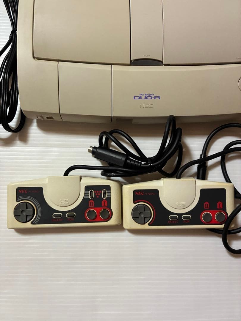 NEC PC Engine Duo-R PI-TG10 White Console NTSC-J AC100V Retro #0003