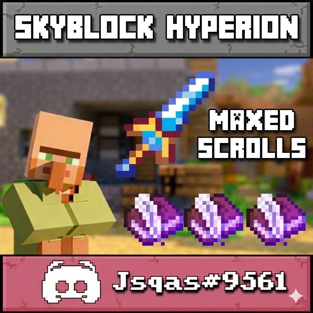 Hypixel Skyblock İtem |5 Star Heroic Hyperion = 50$ | FAST&SAFE DELIVERY | Jsqas