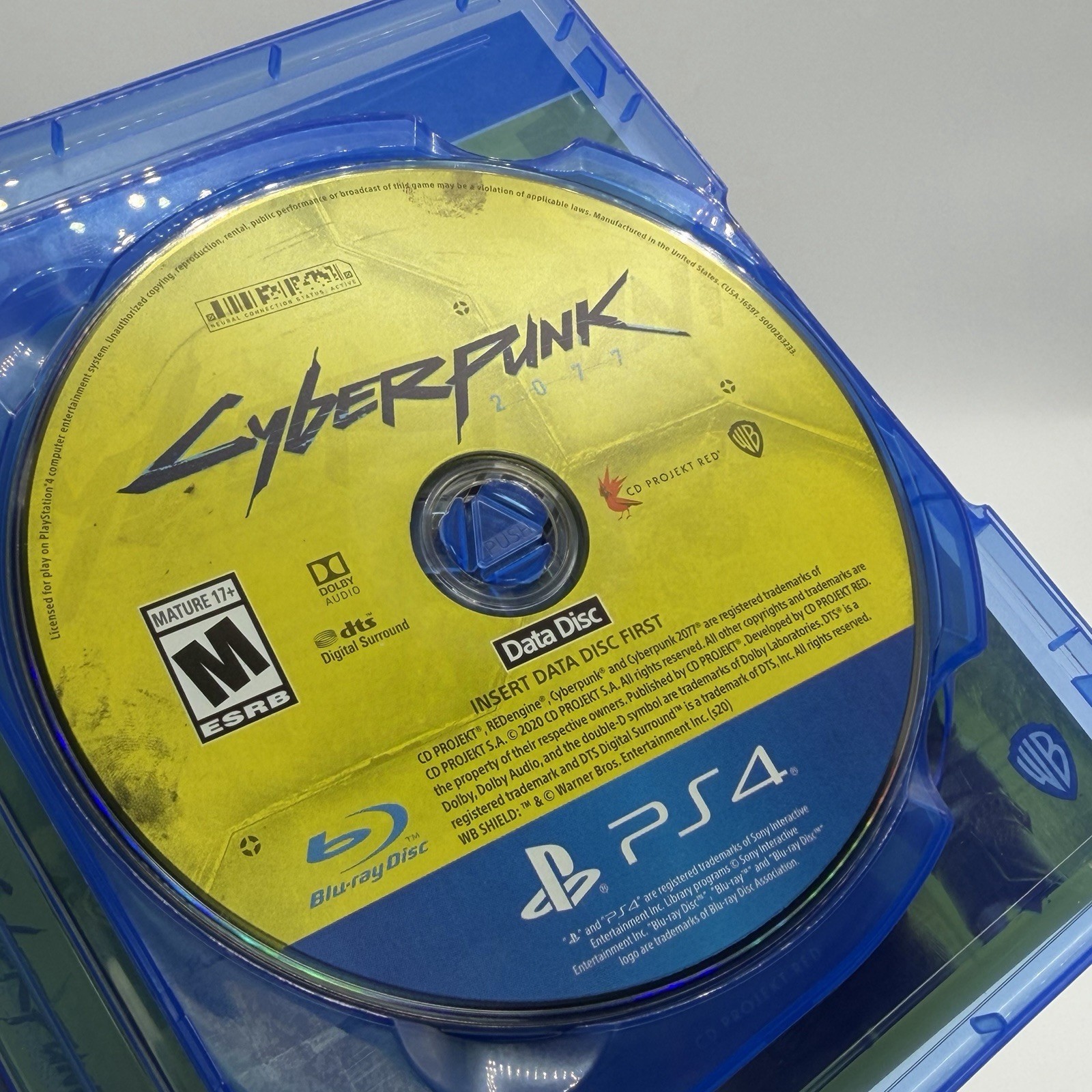 Cyberpunk 2077 – Sony PlayStation 4 (PS5 Upgrade Available) Clean Disk