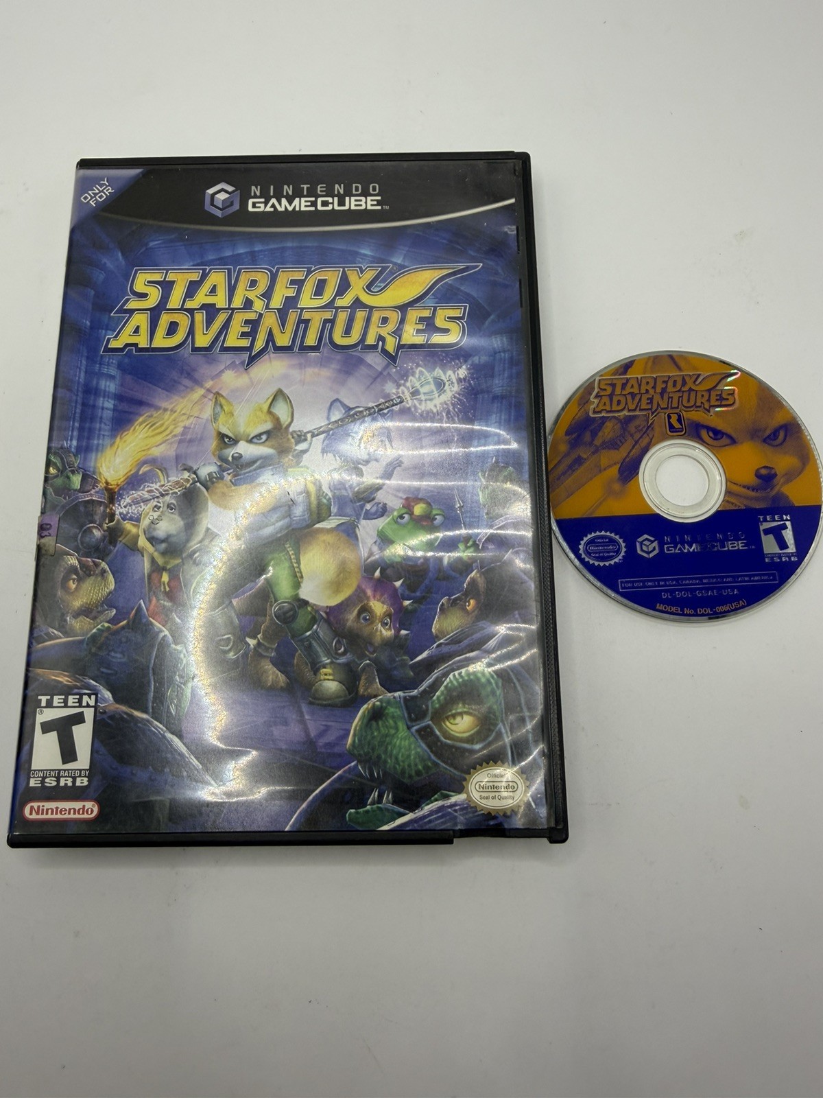 Nintendo GameCube Starfox Adventures Disc and Case Tested