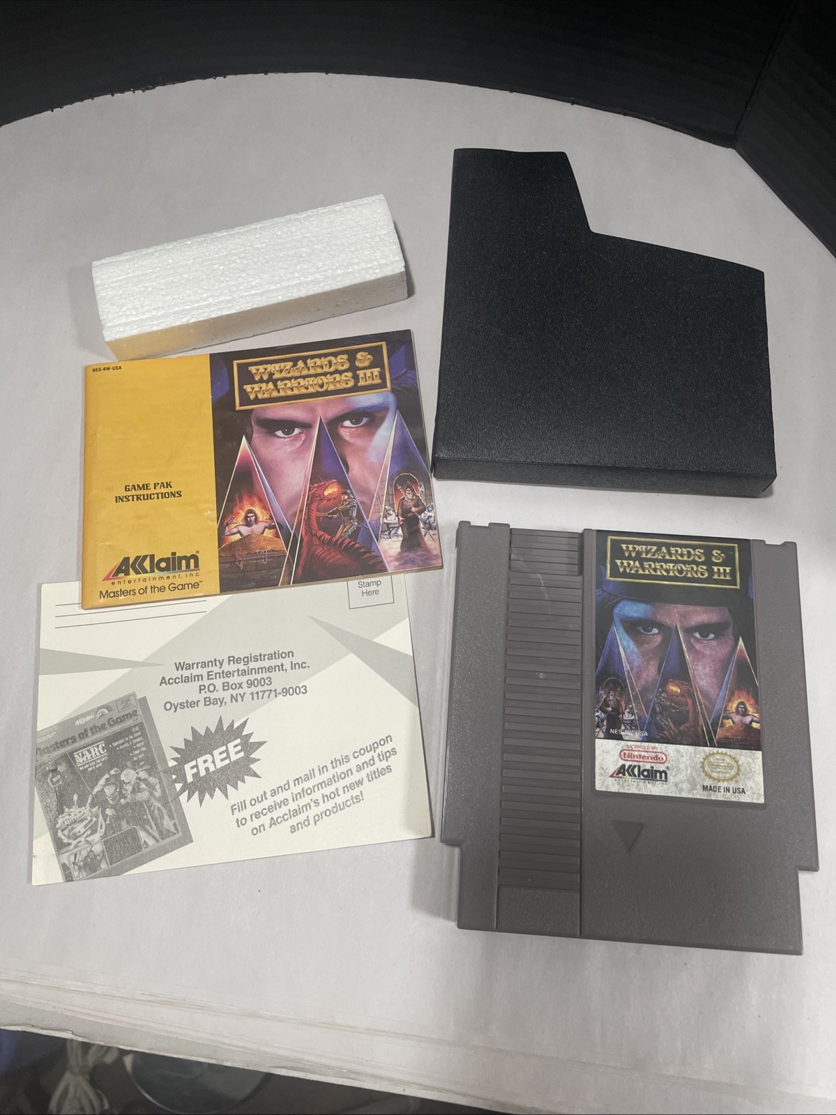 #645 Wizards & Warriors III CIB Oval seal nintendo NES Very Good