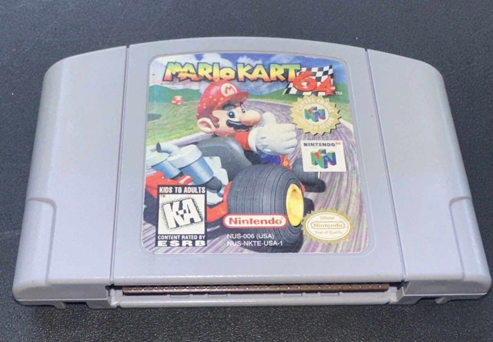 Mario Kart 64 (Nintendo 64 N64) Cartridge Tested – Authentic – Sticker Top Label