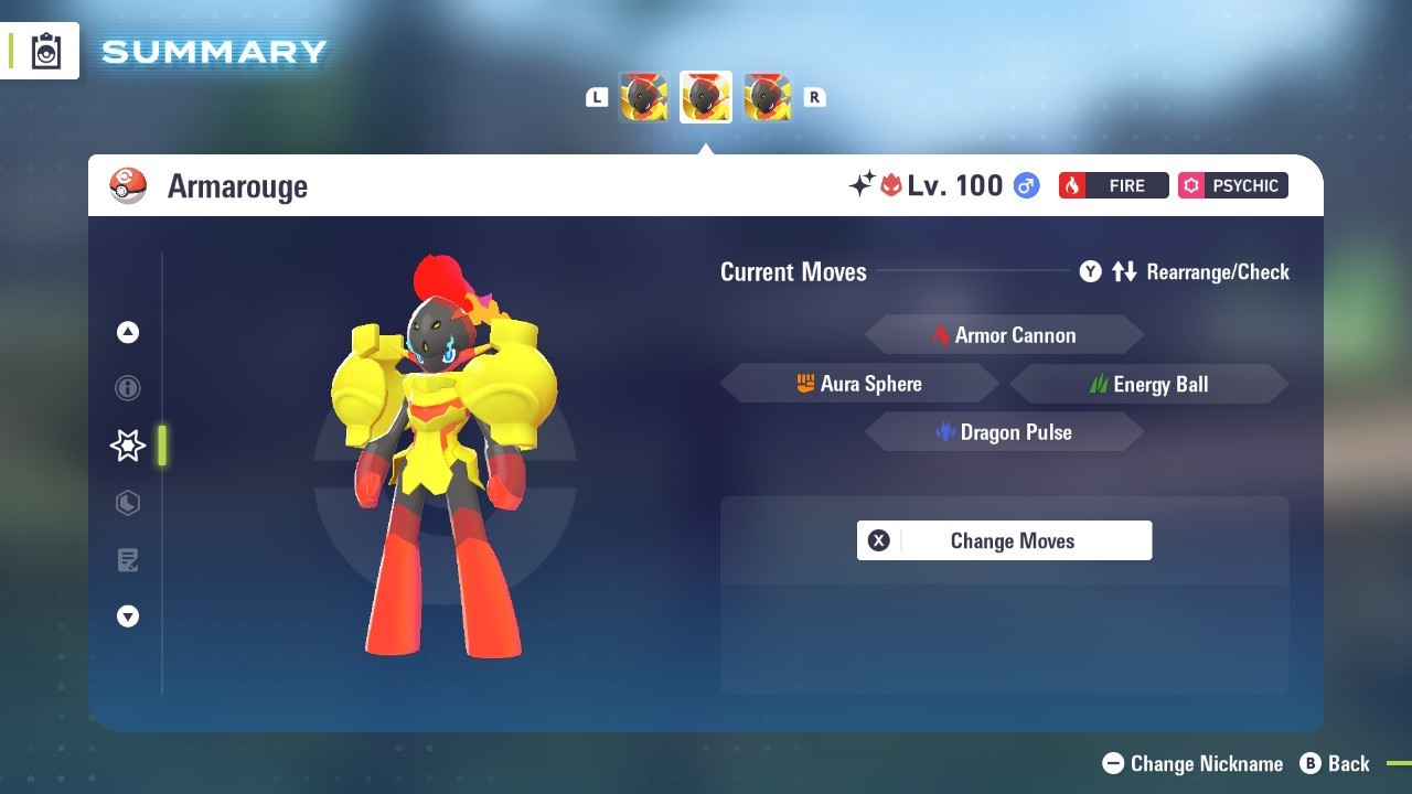 Shiny Alpha Armarouge – Pokémon Legends ZA (6IV, EV Trained, Battle-Ready)