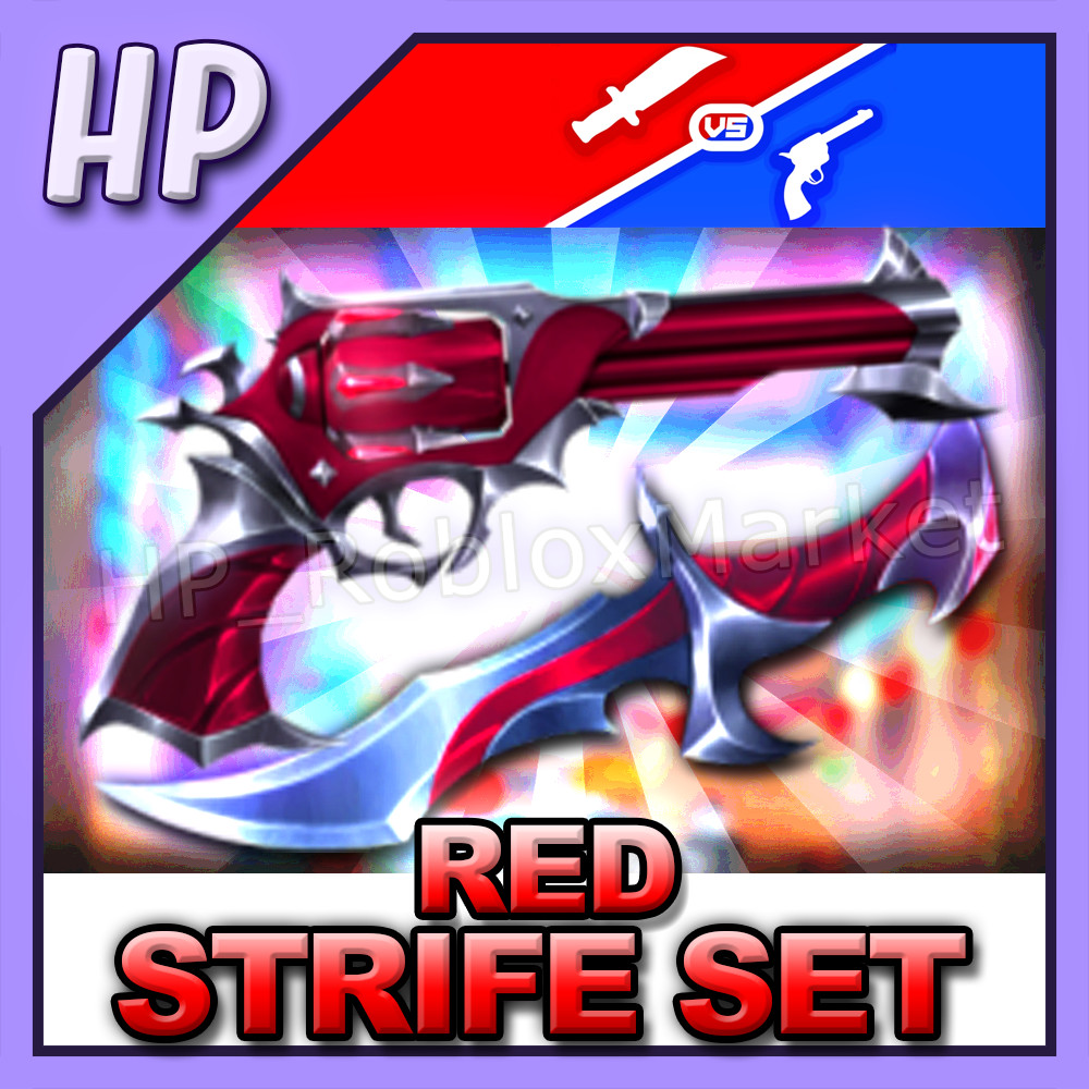 RED Strife Set | MVSD – Murderers vs Sheriffs Duels [⚡FASTEST DELIVERY⚡] knife