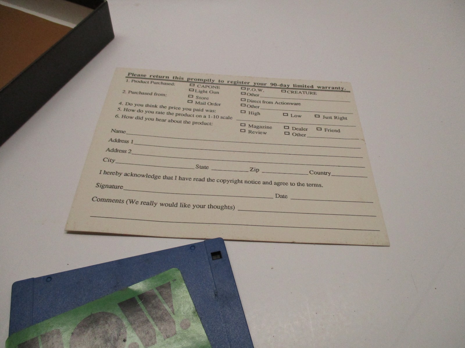 P.O.W (Actionware 1988) – Amiga Light Gun Compatible Hostage Rescue Simulation