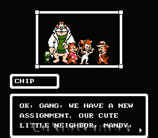 Disney’s Chip ‘n Dale Rescue Rangers NES Nintendo Game