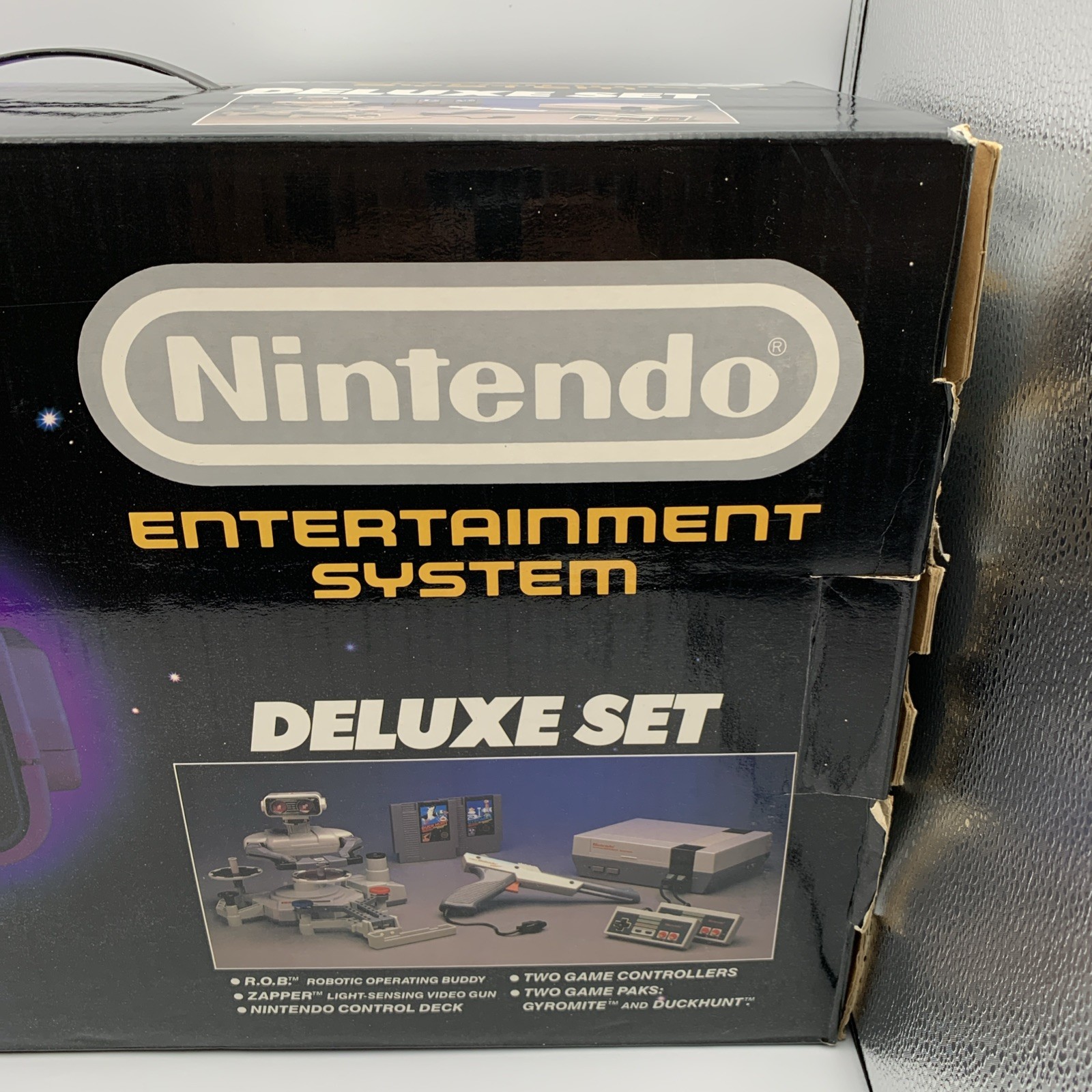 NES ROB The Robot W/Accessories Set In Original Box Tested & Works W/Zapper Gun