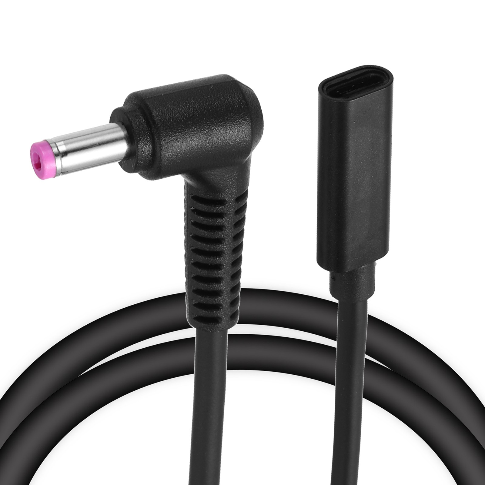 0.5FT USB C to DC PD Power Fast Charging Cable, 4.8mmx1.7mm 65W/18V-20V(Black)