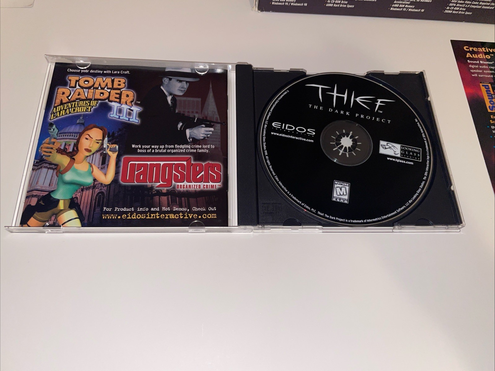 Thief Dark Project EIDOS Trapezoid Big Box PC Game W/ Demo Disk 1998