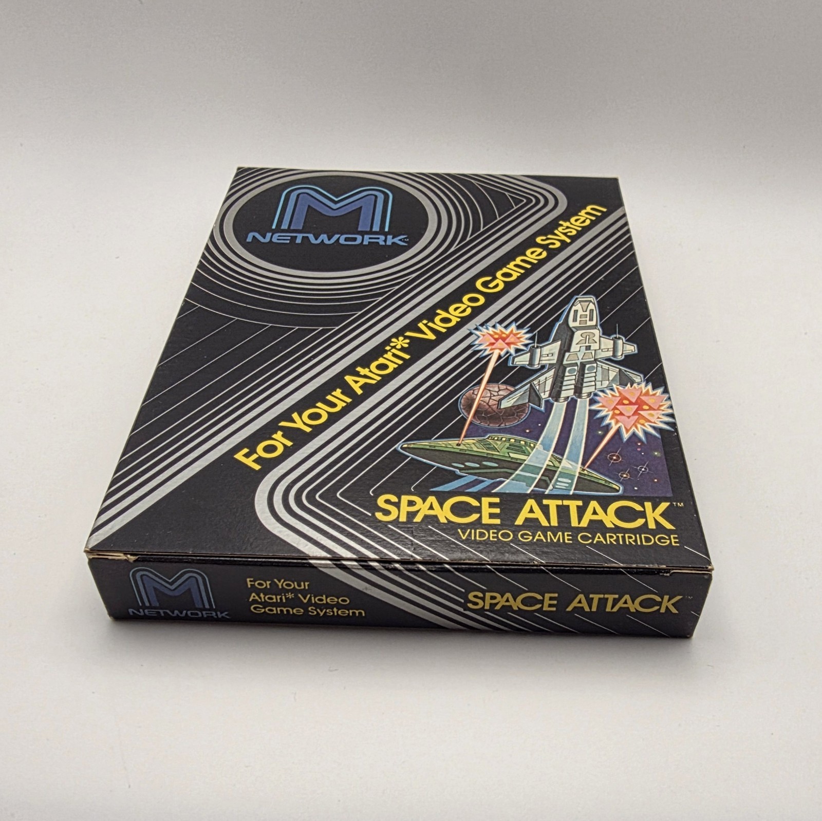 Atari 2600 Video Game Space Jockey Vidtec Space Attack Network CIB 1982