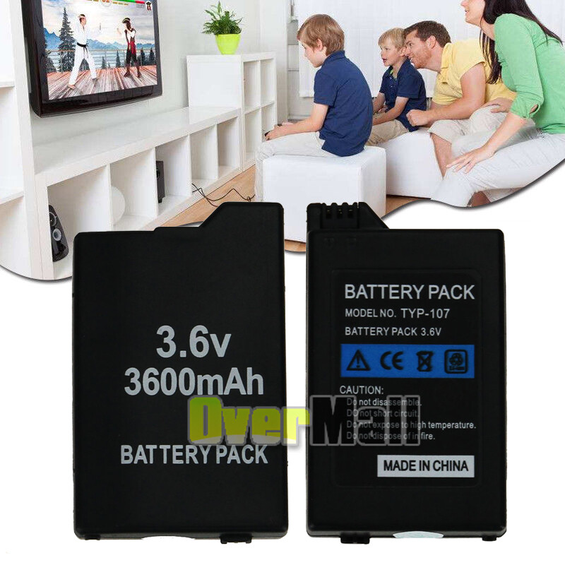 3600mAh Rechargeable Battery for Game PSP Slim 2000/2001/3000/3001/3003 +Charger
