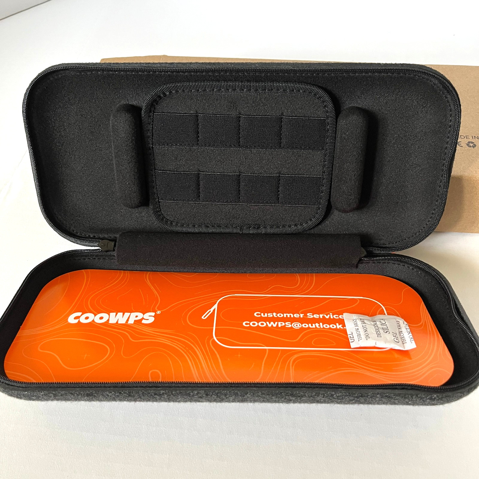 COOWPS~Carrying Case for Nintendo Switch 2~Black w/Orange Pull Tabs!~Zipper~New