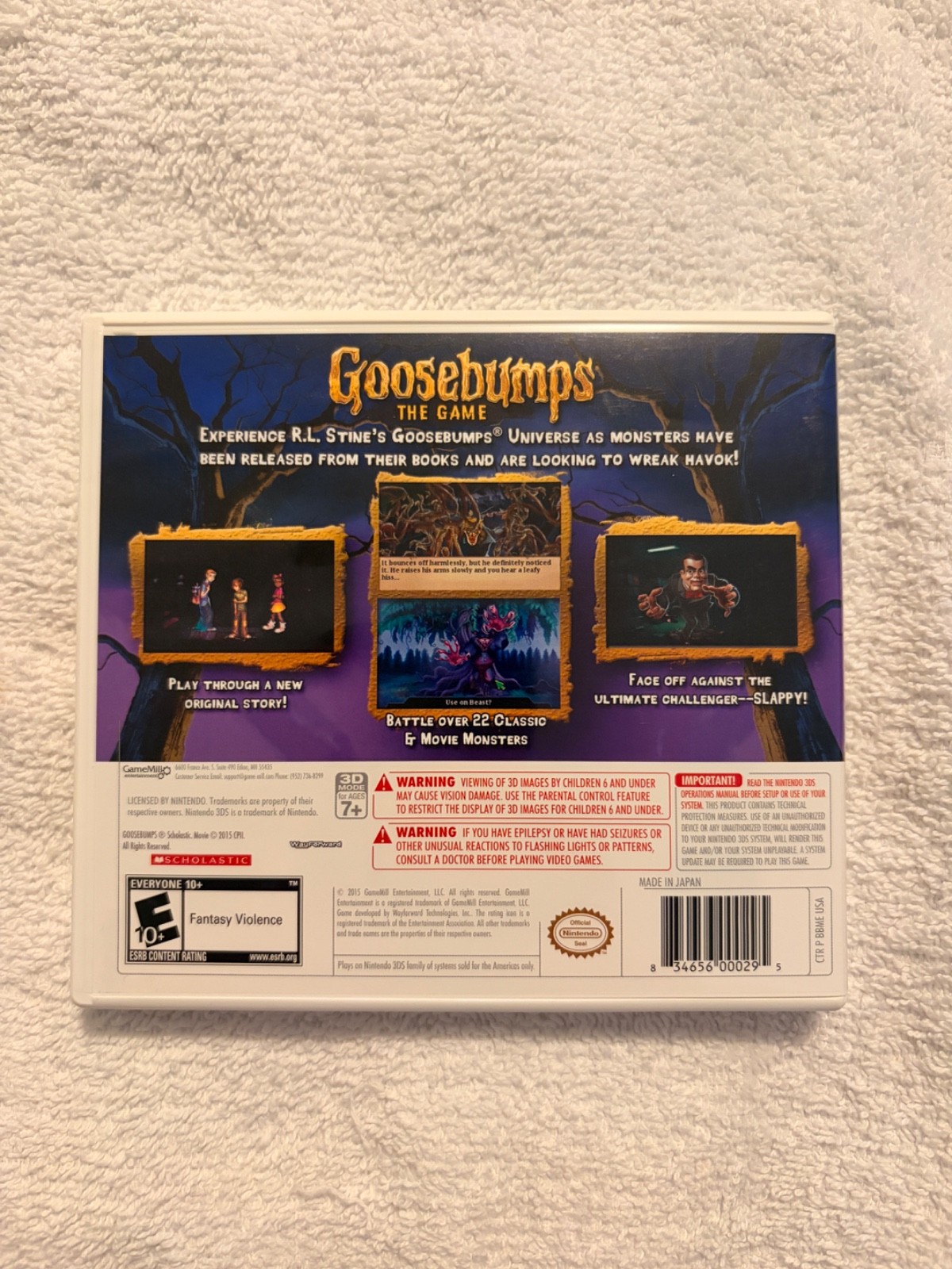 Goosebumps: The Game (Nintendo 3DS, 2015)