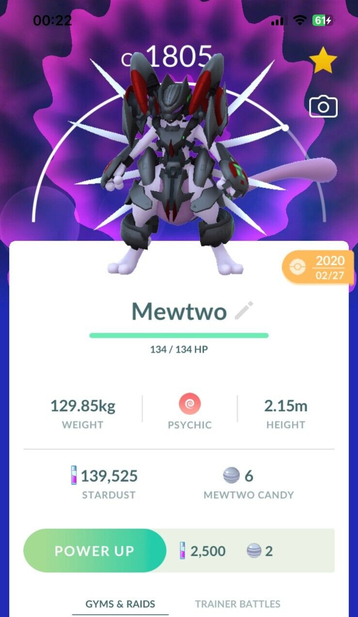 Armored Mewtwo – Trade 20kStardust – Registered Armored Mewtwo already