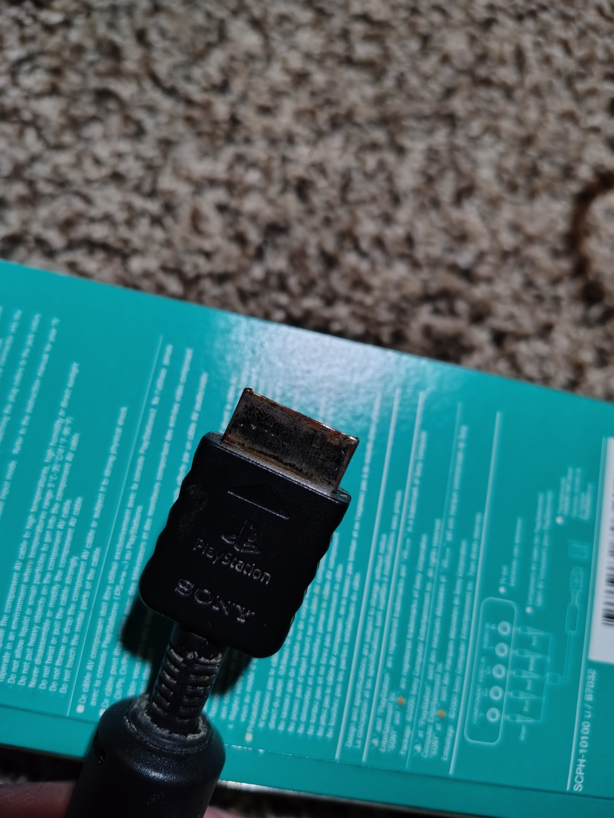 Genuine Sony PlayStation PS2 PS3 Component AV Cable -TESTED – OEM – Rusty
