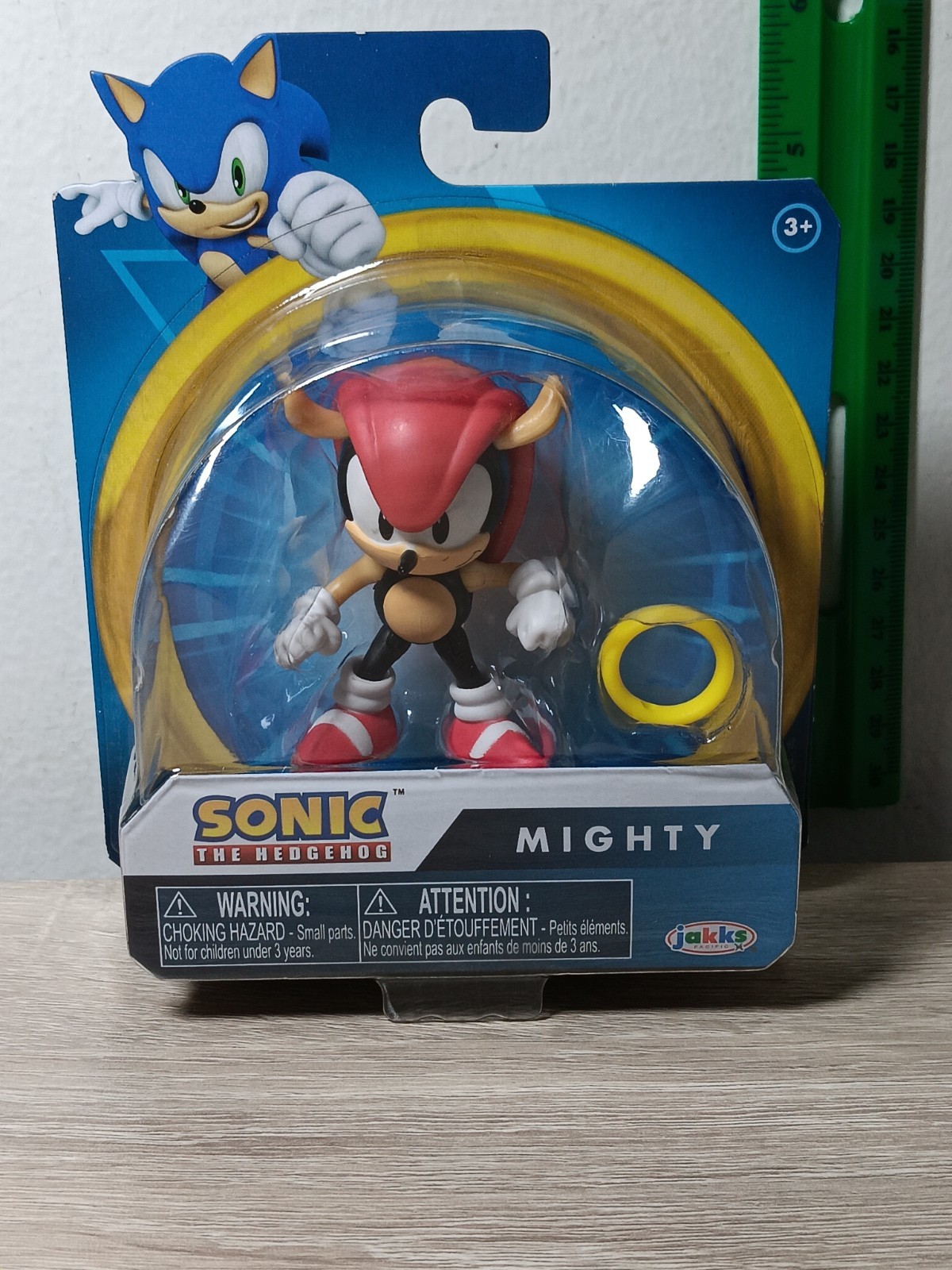 *FREE SHIP* 2.5″ MIGHTY + RING Sonic the Hedgehog SEGA Jakks Pacific