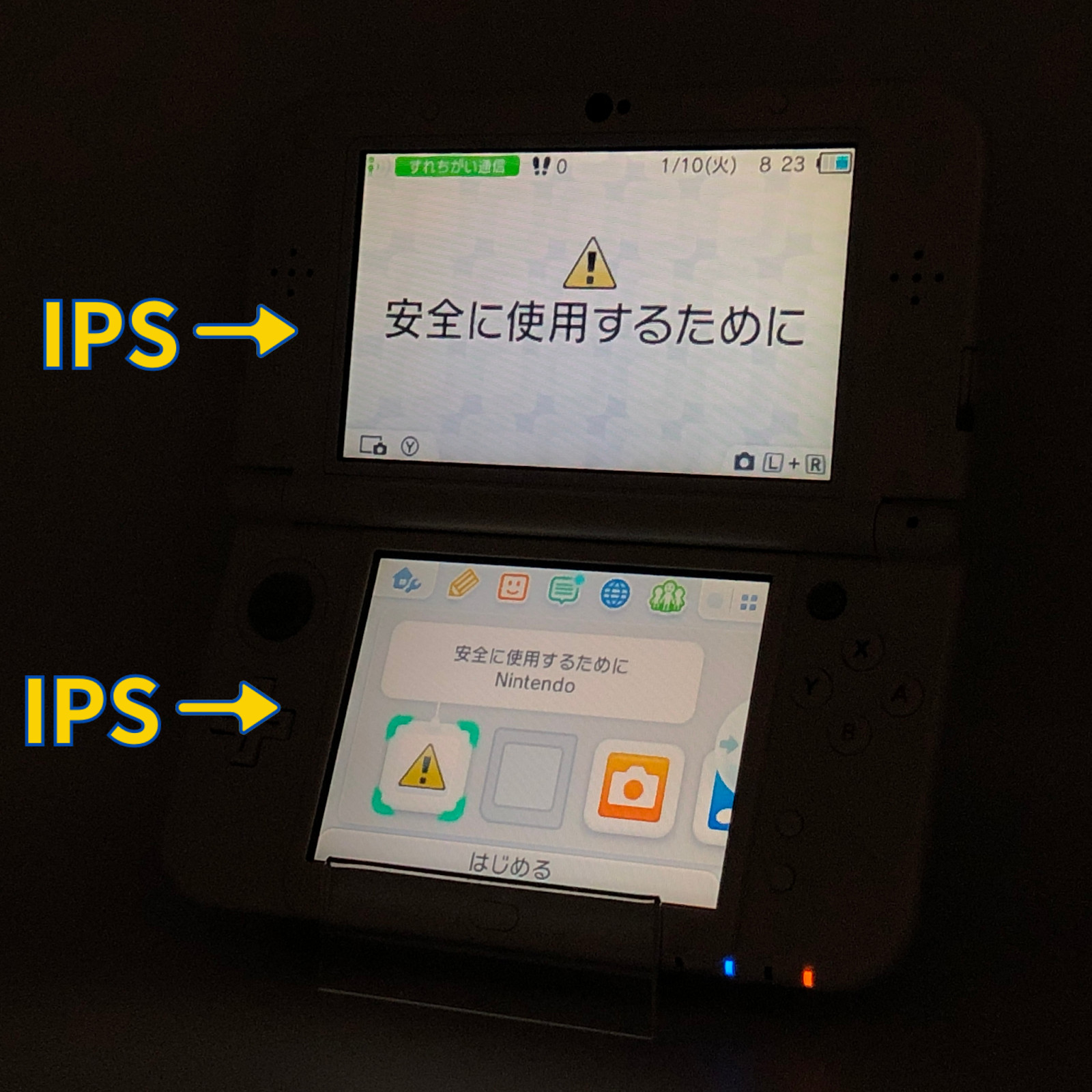 New Nintendo 3DS LL XL Console Dual IPS Pearl White w/ Charger, Box Mint