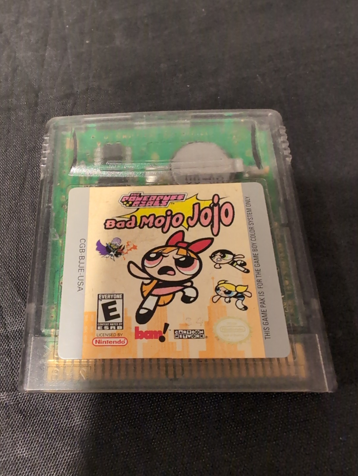 Gameboy Color THE POWERPUFF GIRLS, Bad Mojo Jojo, Game Cartridge Only