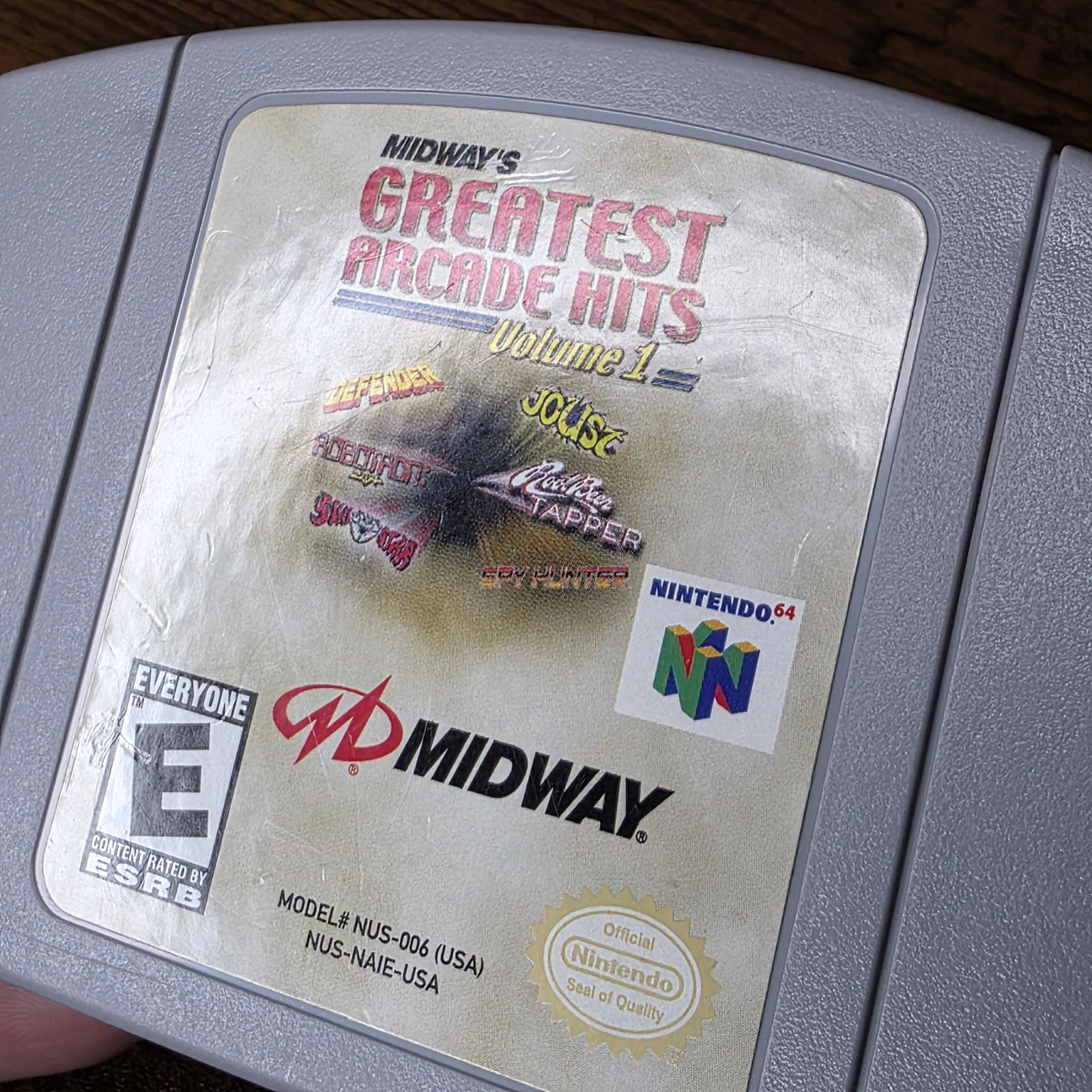 Midway’s Greatest Arcade Hits: Vol. 1 (Nintendo 64, 2000) cart only – authentic