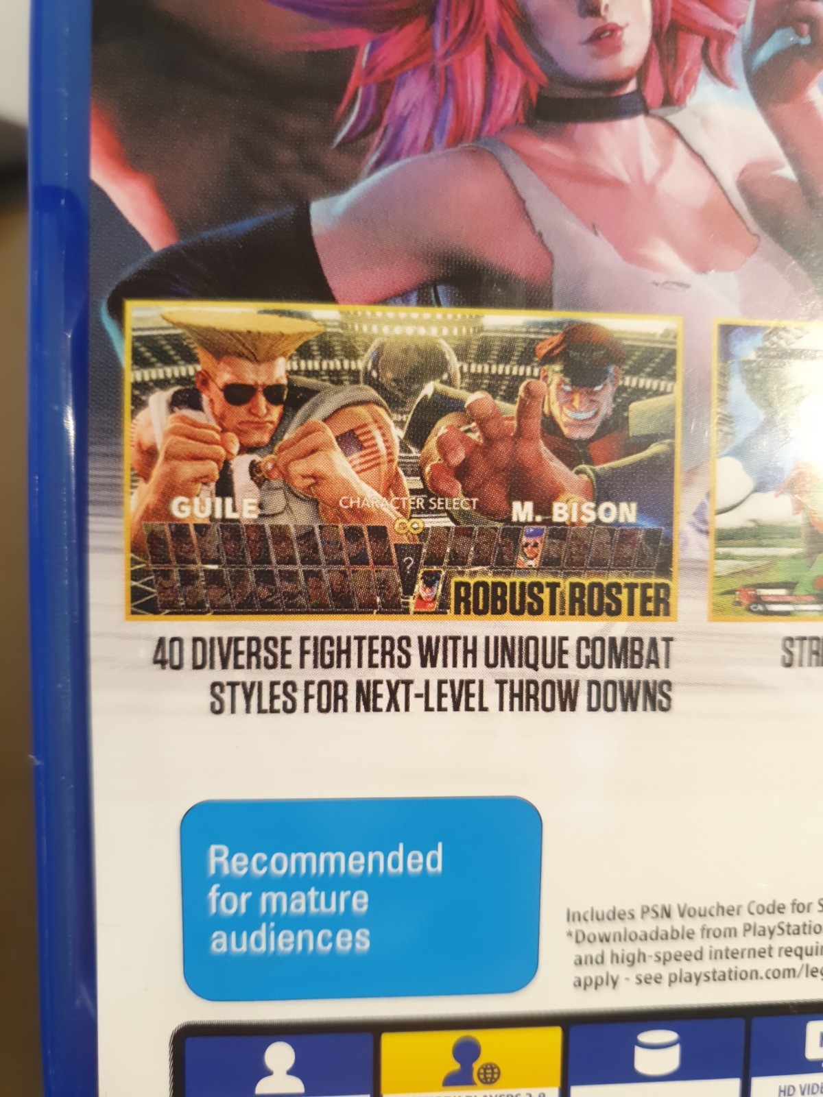 Street Fighter V : 5 Champion Edition Sony PS4 PAL RARE AUS Artwork OOP