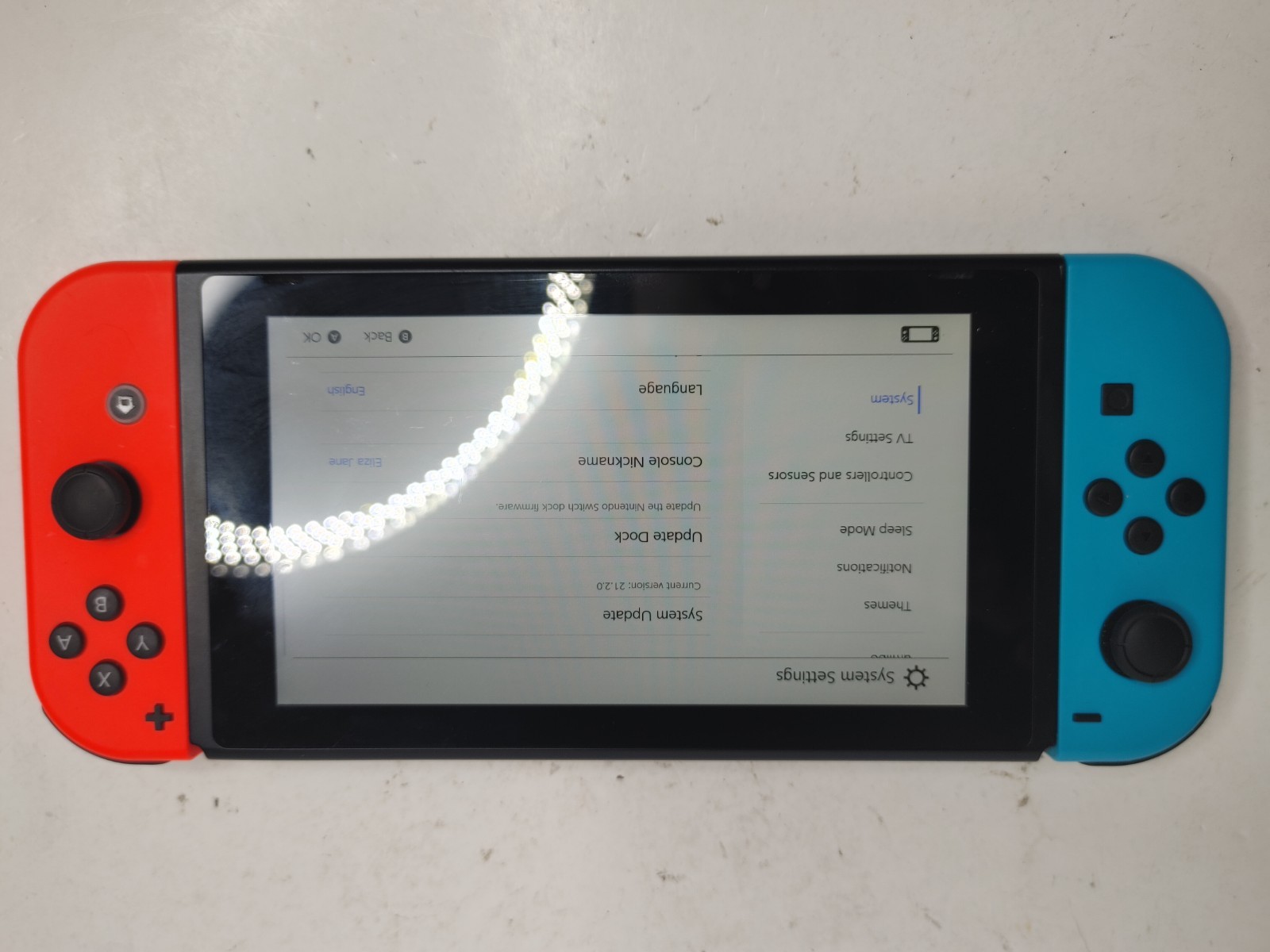 Nintendo Switch HAC-001 Console w/ Dock, Red/Blue Joy-Con