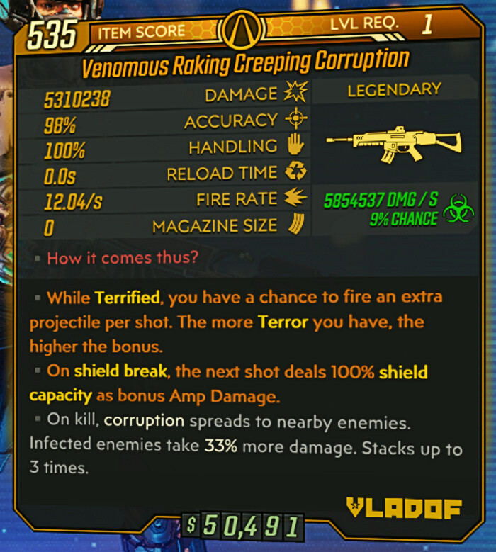 (XBOX PS4/5 PC) CREEPING CORRUPTION MODDED • 6 PACK • Bunker Masters Vault Card