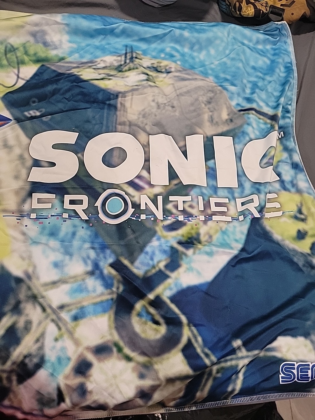 Sonic Frontiers Display Promo Banner Rare Toy Figure Doll Sega Stuffed