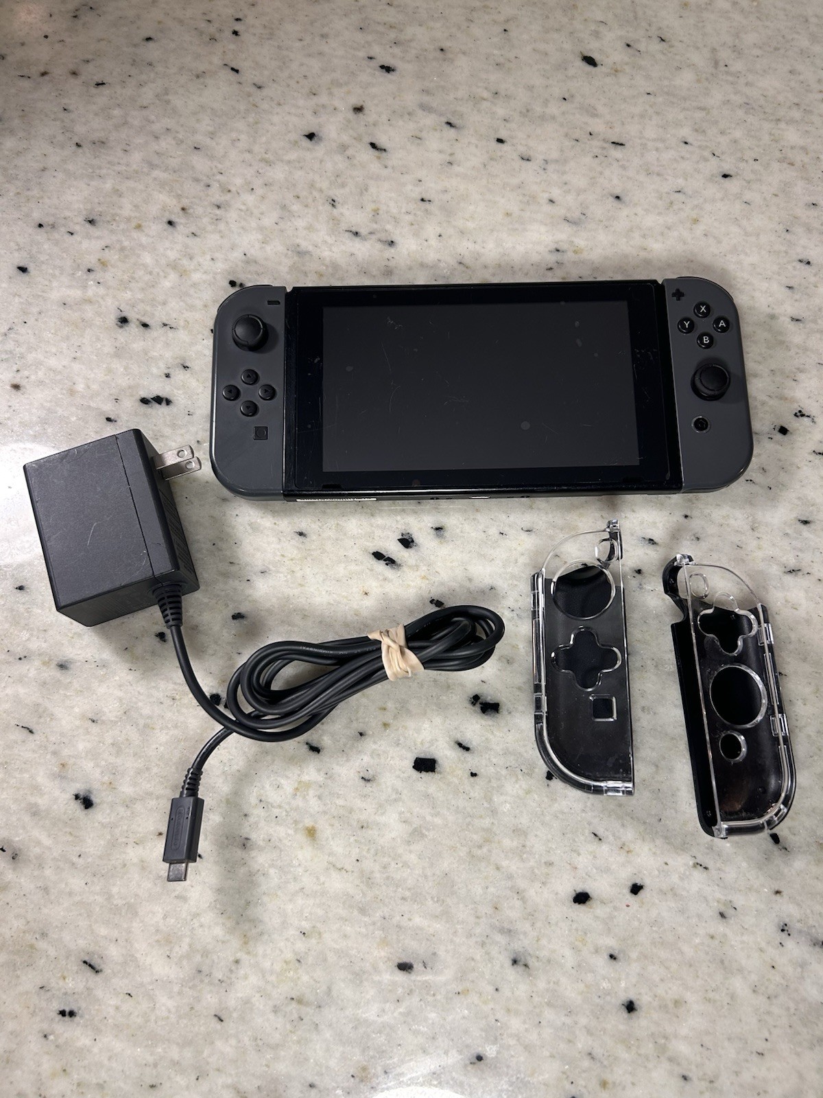 Nintendo Switch HAC-001 Gray Console w/ OEM Charger Tested Working